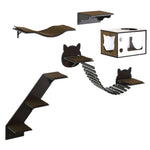 5 Piece Cat Wall Shelves, Wall-mounted Cat Tree For Indoor Use