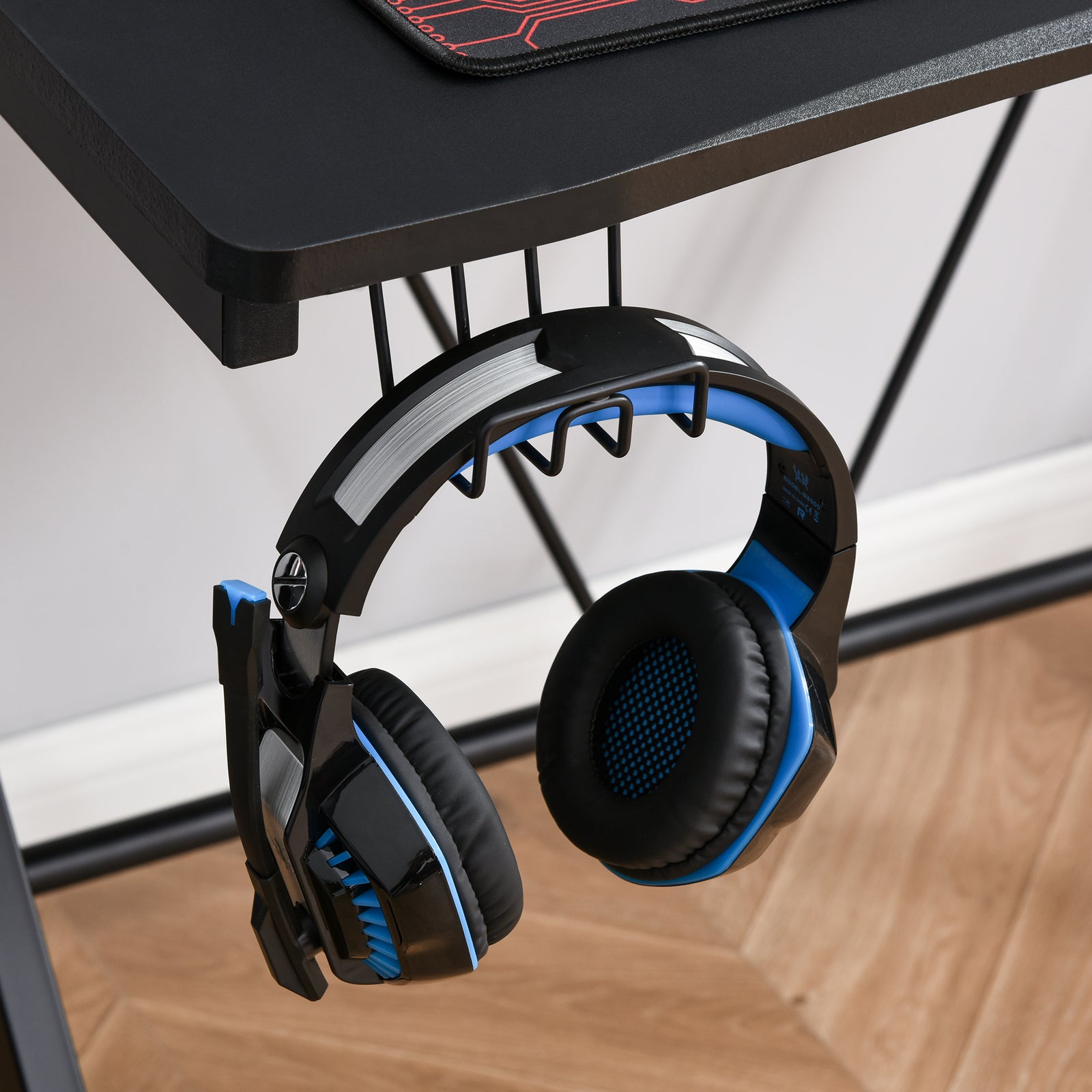 Gaming Desk With Cup Holder Cable Hole