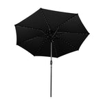 Led Tilt Parasol 2.7m | Black