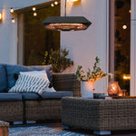 Hanging Patio Heater 2000w W/ Remote, Aluminium