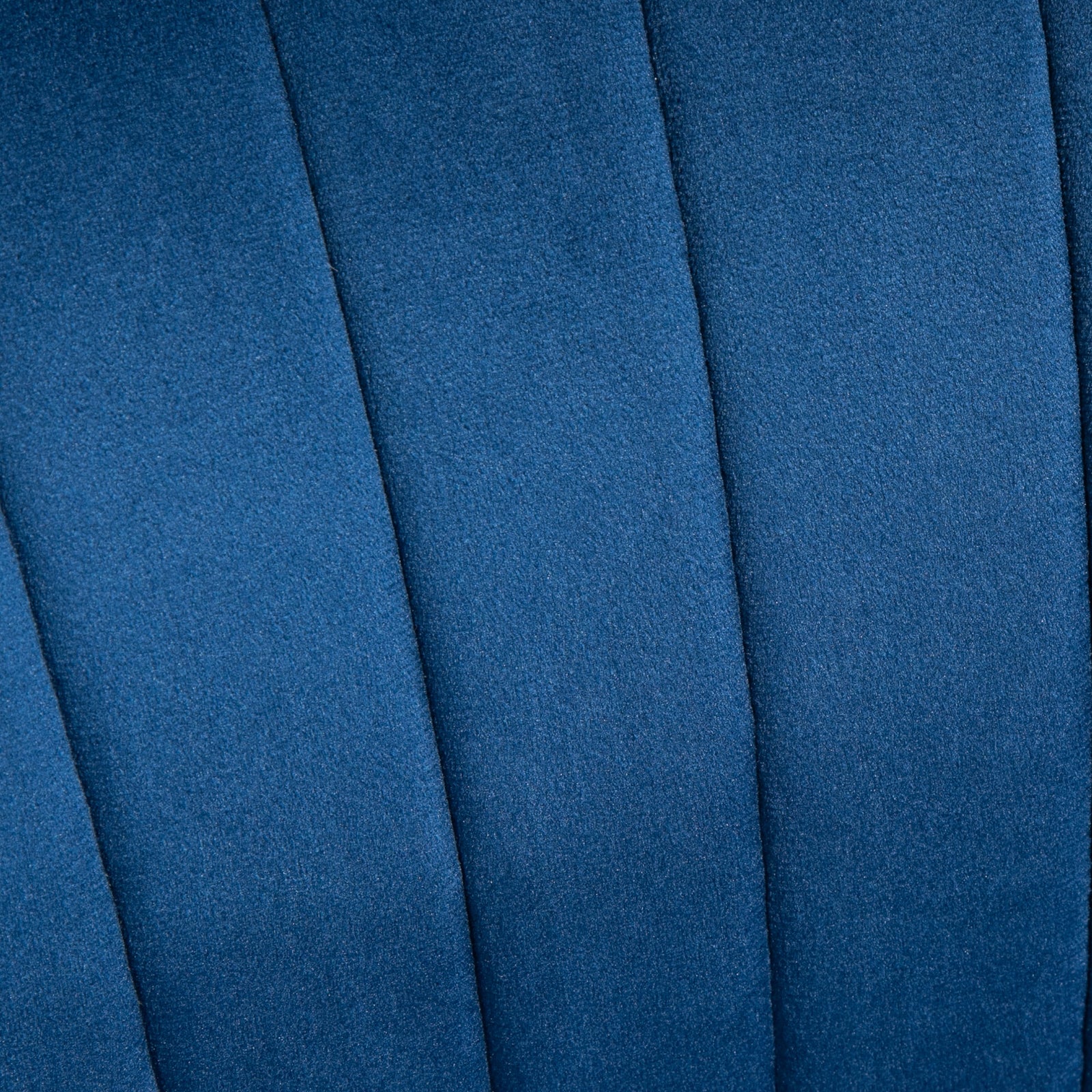 Velvet-feel Accent Chair W/ Ottoman Tub Seat Padding | One Size | Dark Blue