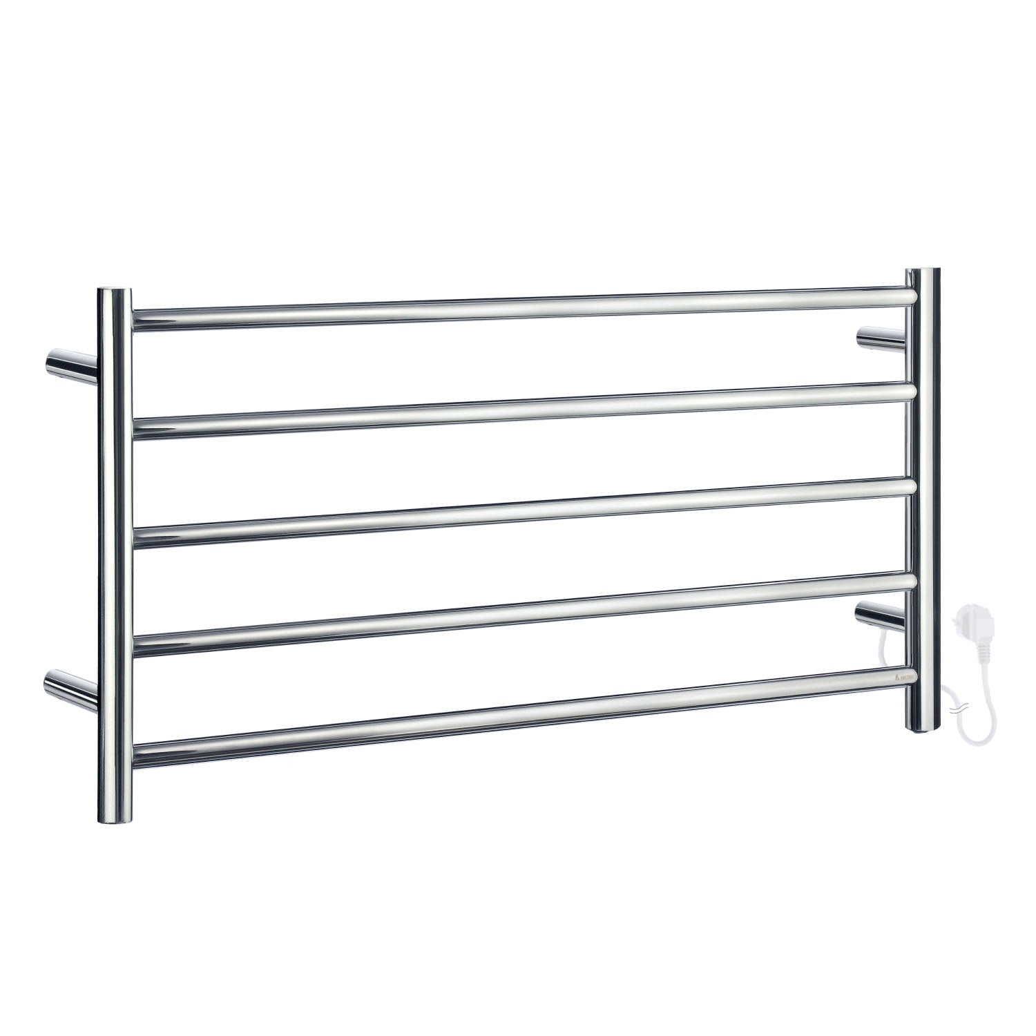 Polished Stainless Steel Heated Rail Towel Warmer Radiator | Polished Stainless Steel