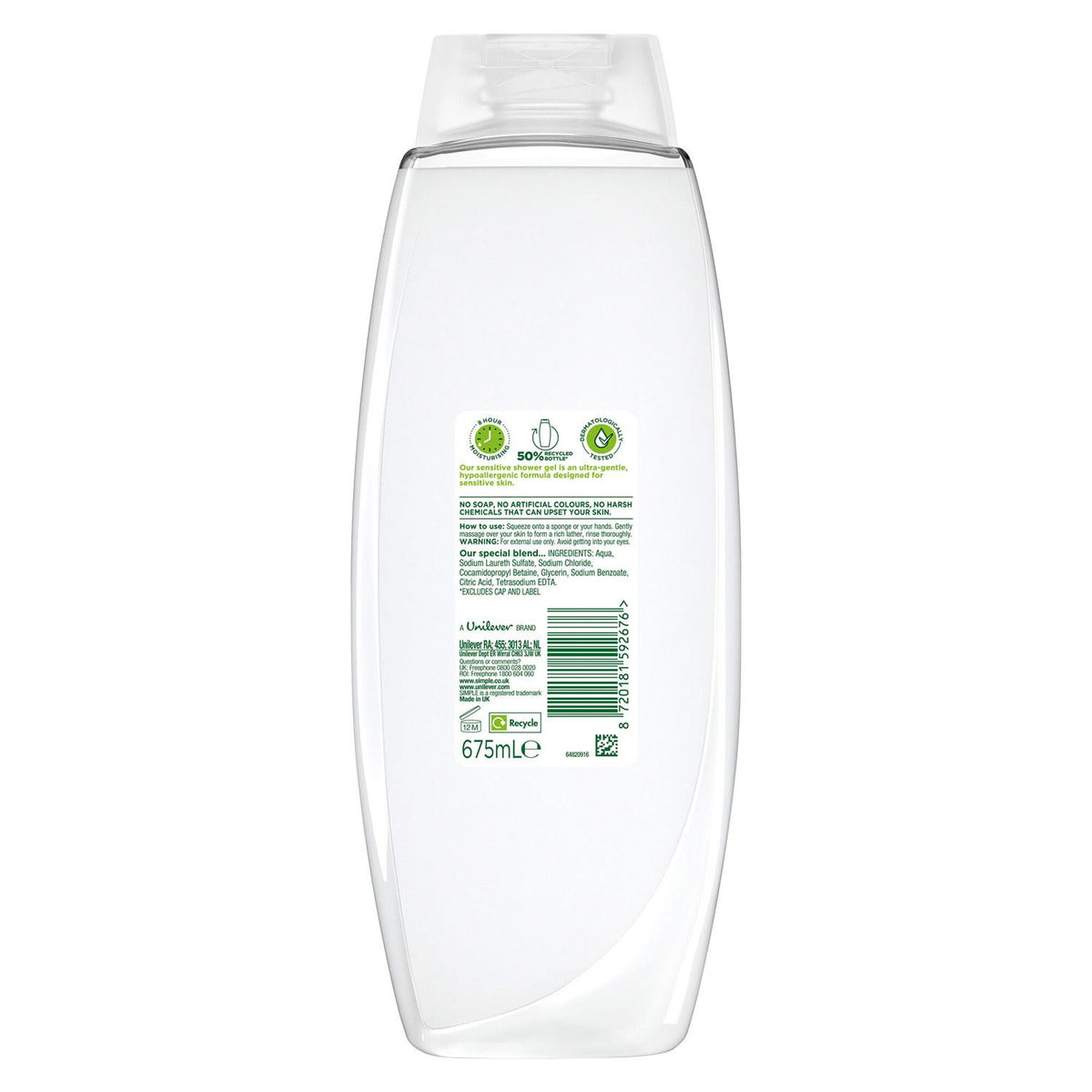 Sensitive Shower Gel 675ml Multipack | Set of 24