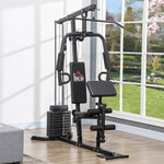 Multifunction Home Gym Machine With 45kg Weight Stack | Black