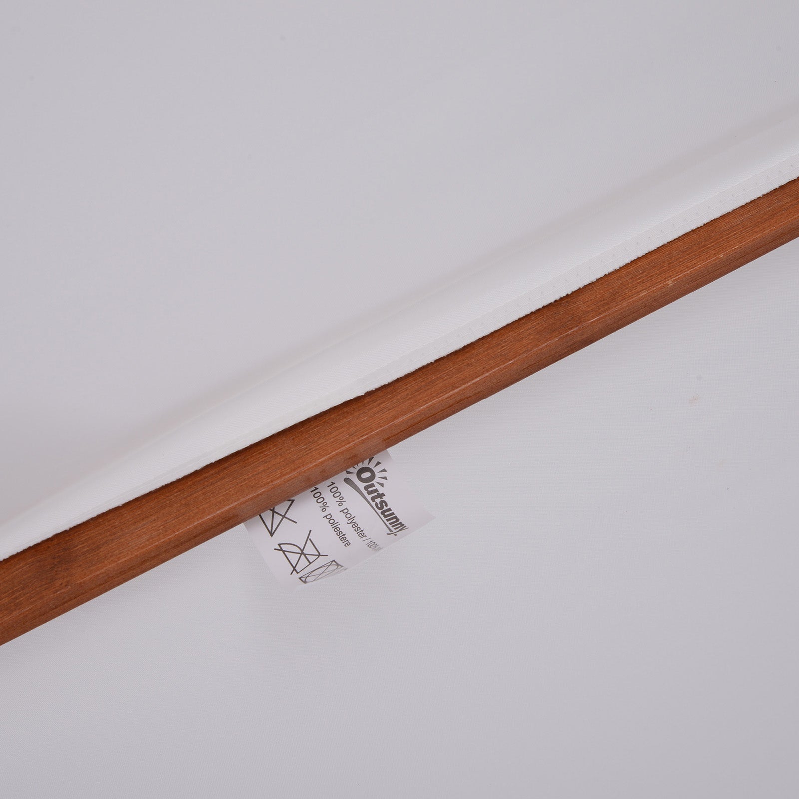 2.7m Double Tier Patio Umbrella Sunshade Parasol | White