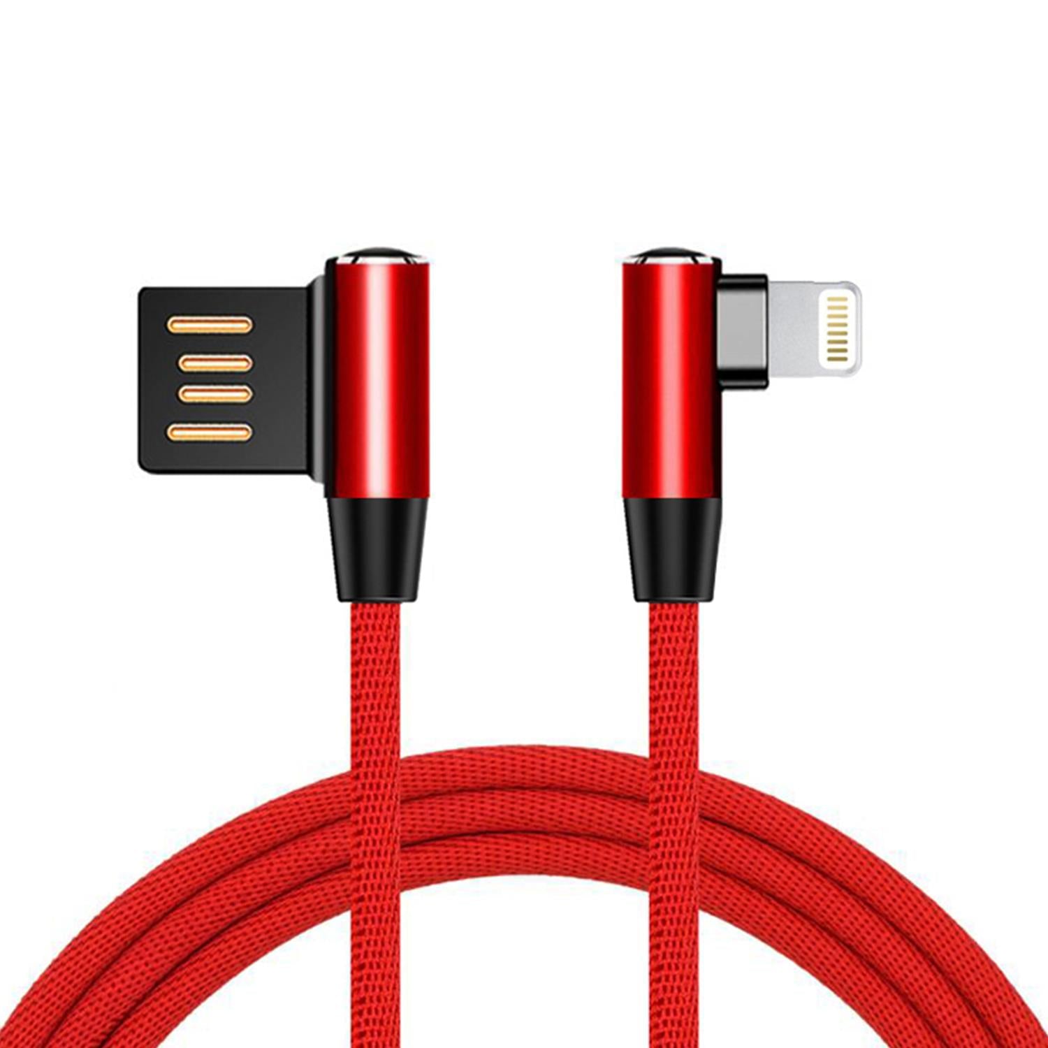 Flexible And Wrest Resistant Universal Type-c Aluminium Cable, Red