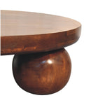 Solid Mango Wood Chestnut Central Ball Table