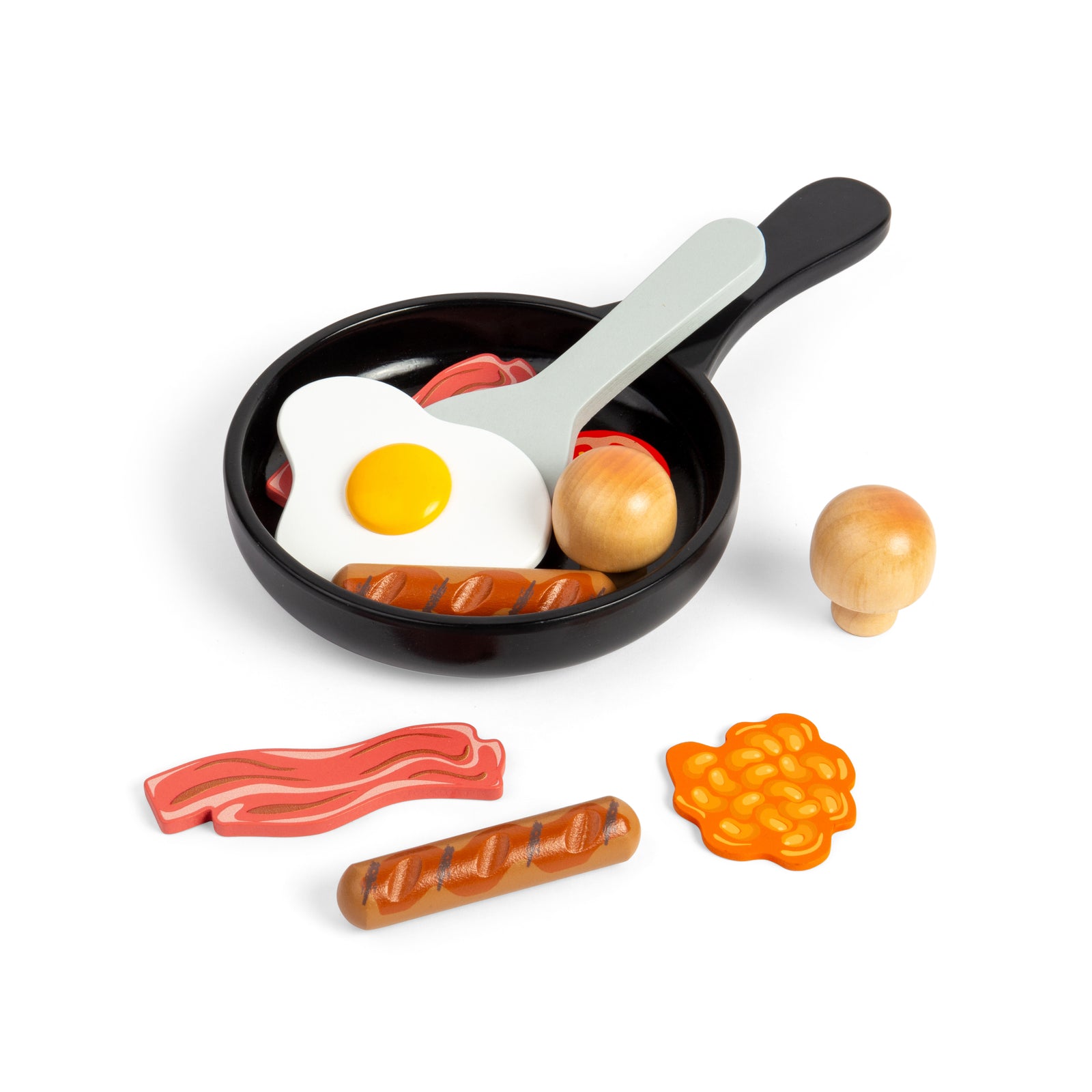 Bigjigs Toys Breakfast Fry Up Wooden Food Set