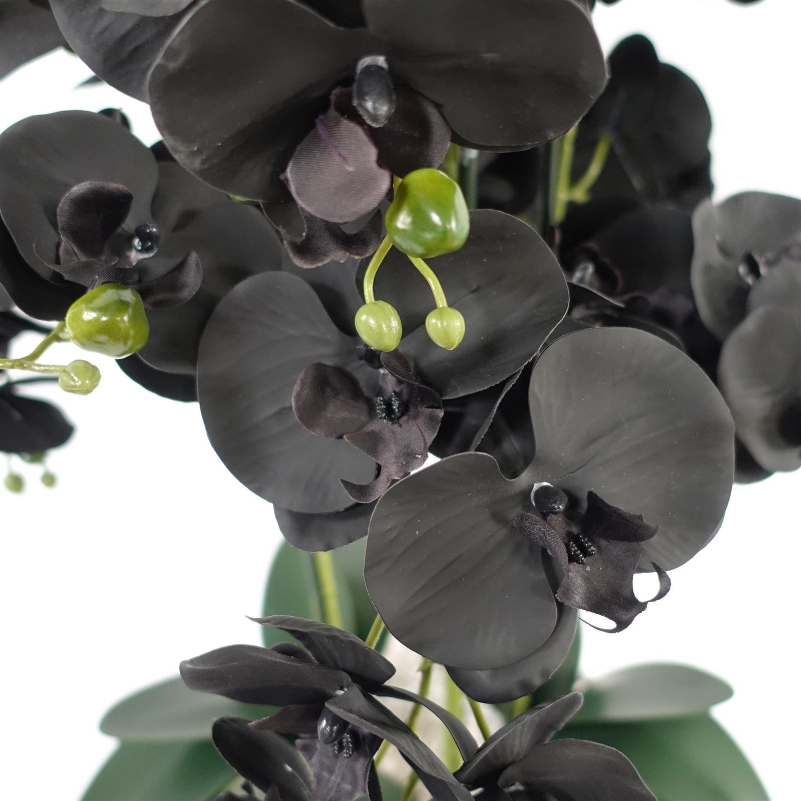60cm Orchid Artificial Black Gold Ceramic Planter