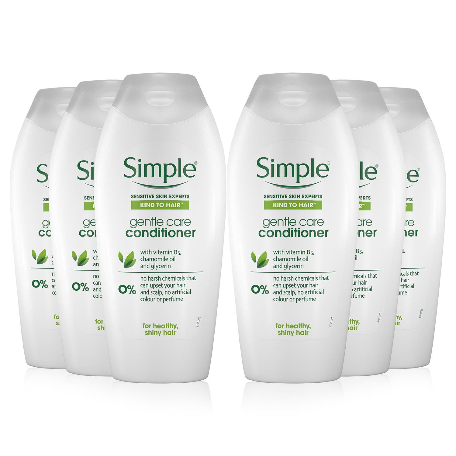6 X 400ml Kind To Hair Gentle Care Conditioner With Vitamin B5 | Set-of-6