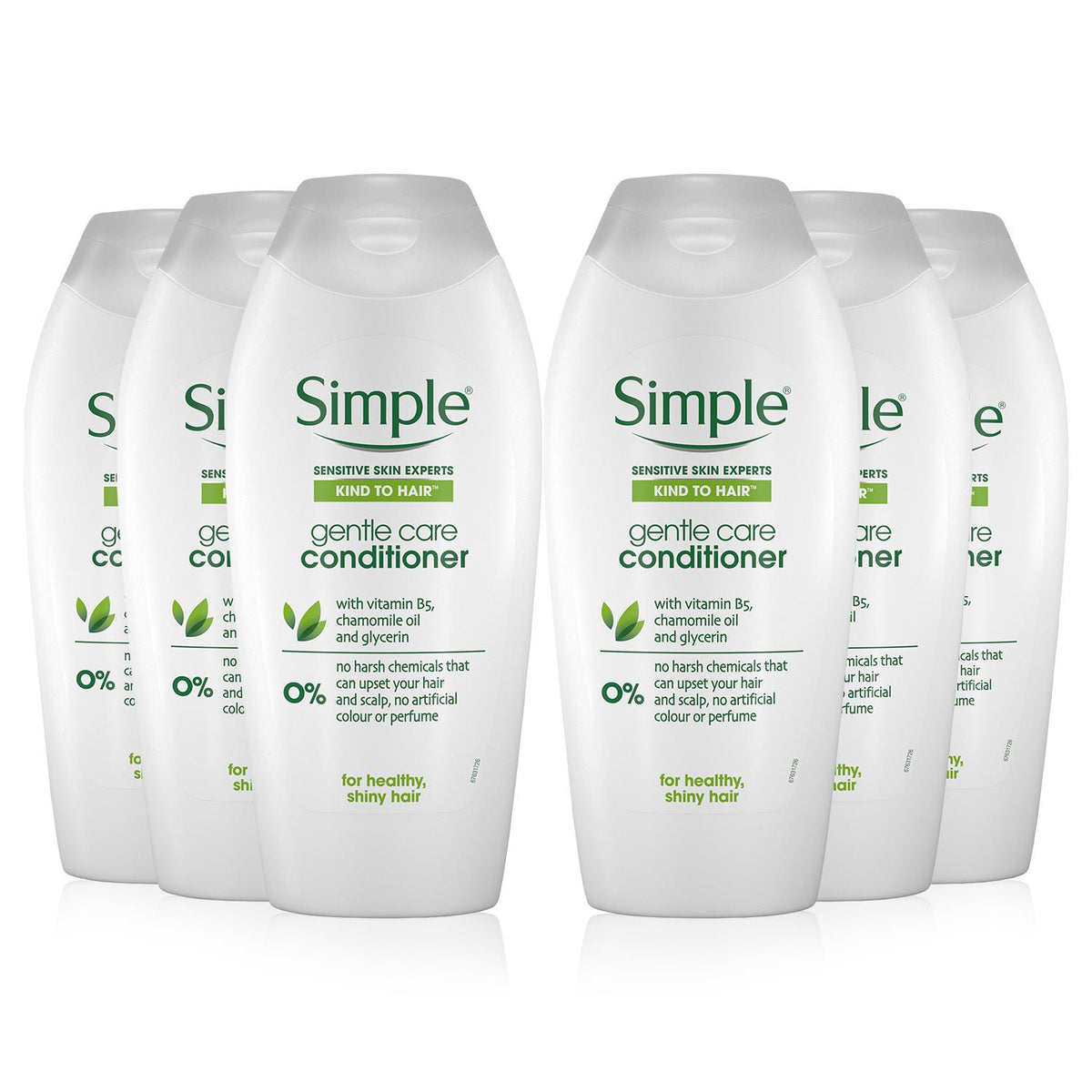 6 X 400ml Kind To Hair Gentle Care Conditioner With Vitamin B5 | Set of 6