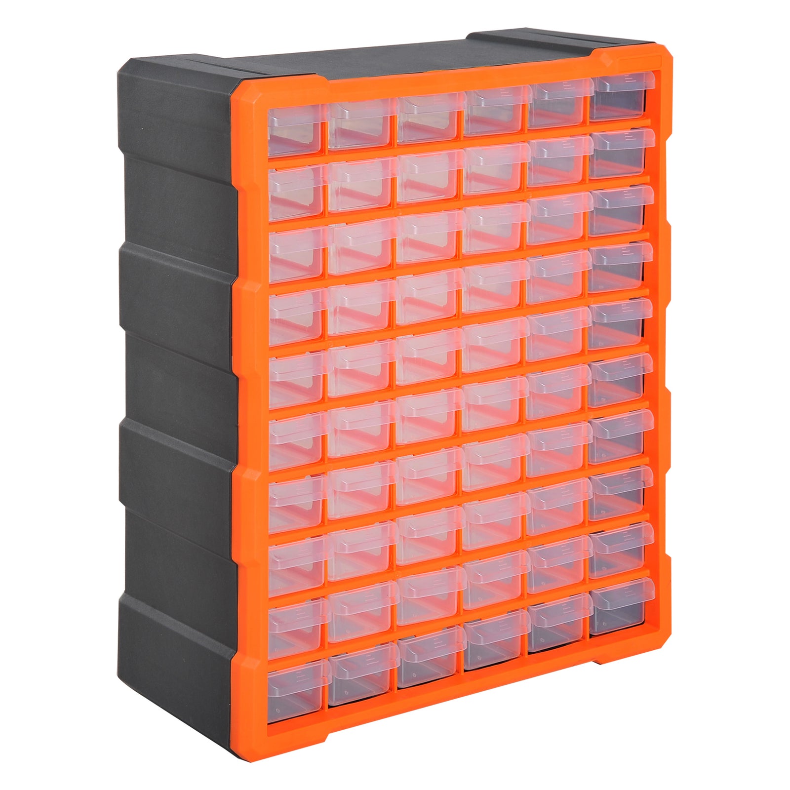 60 Drawers Parts Organizer, Wall Mount