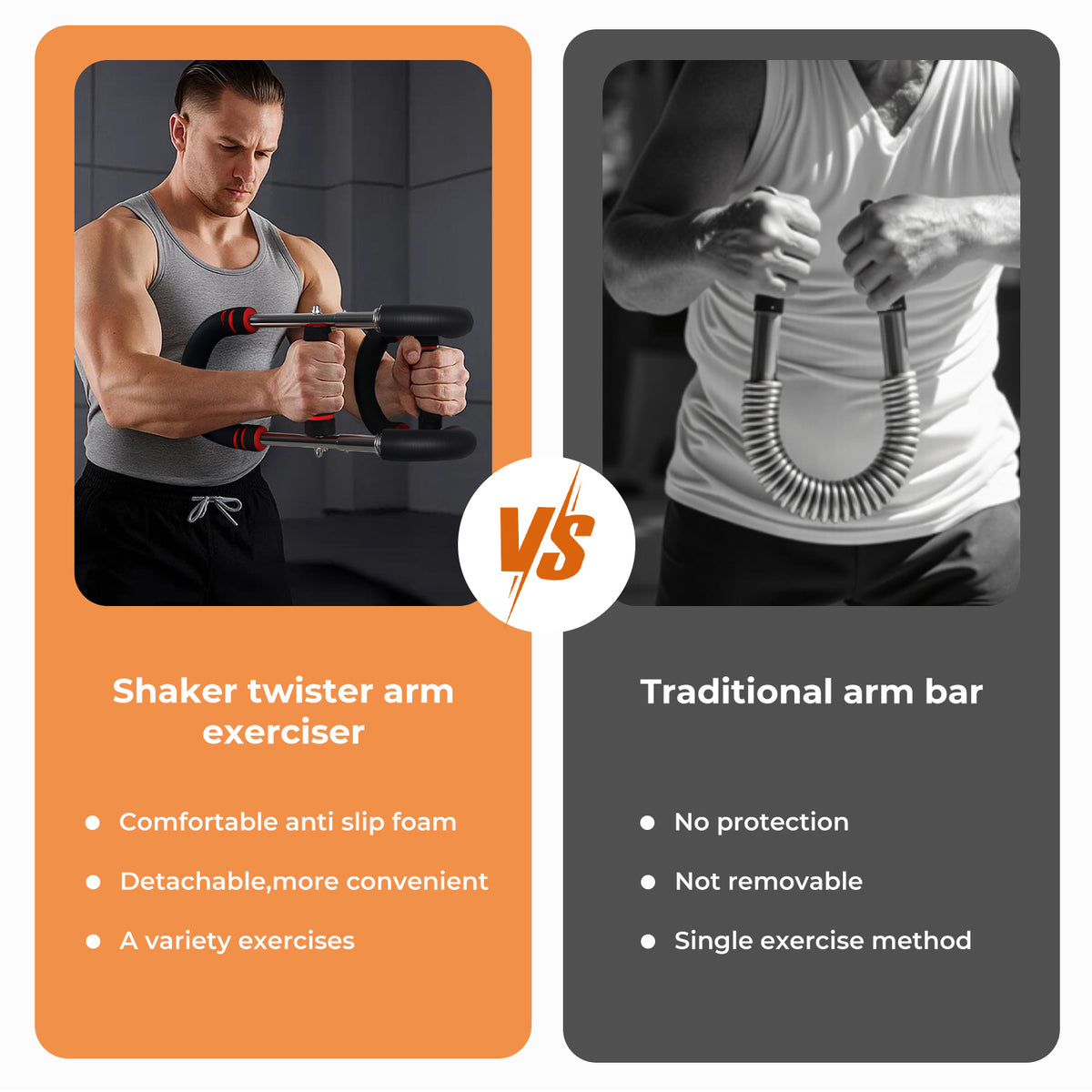 Centra Shaker Twister Arm Trainer Chest Expander Bar Arm Exerciser Adjustable