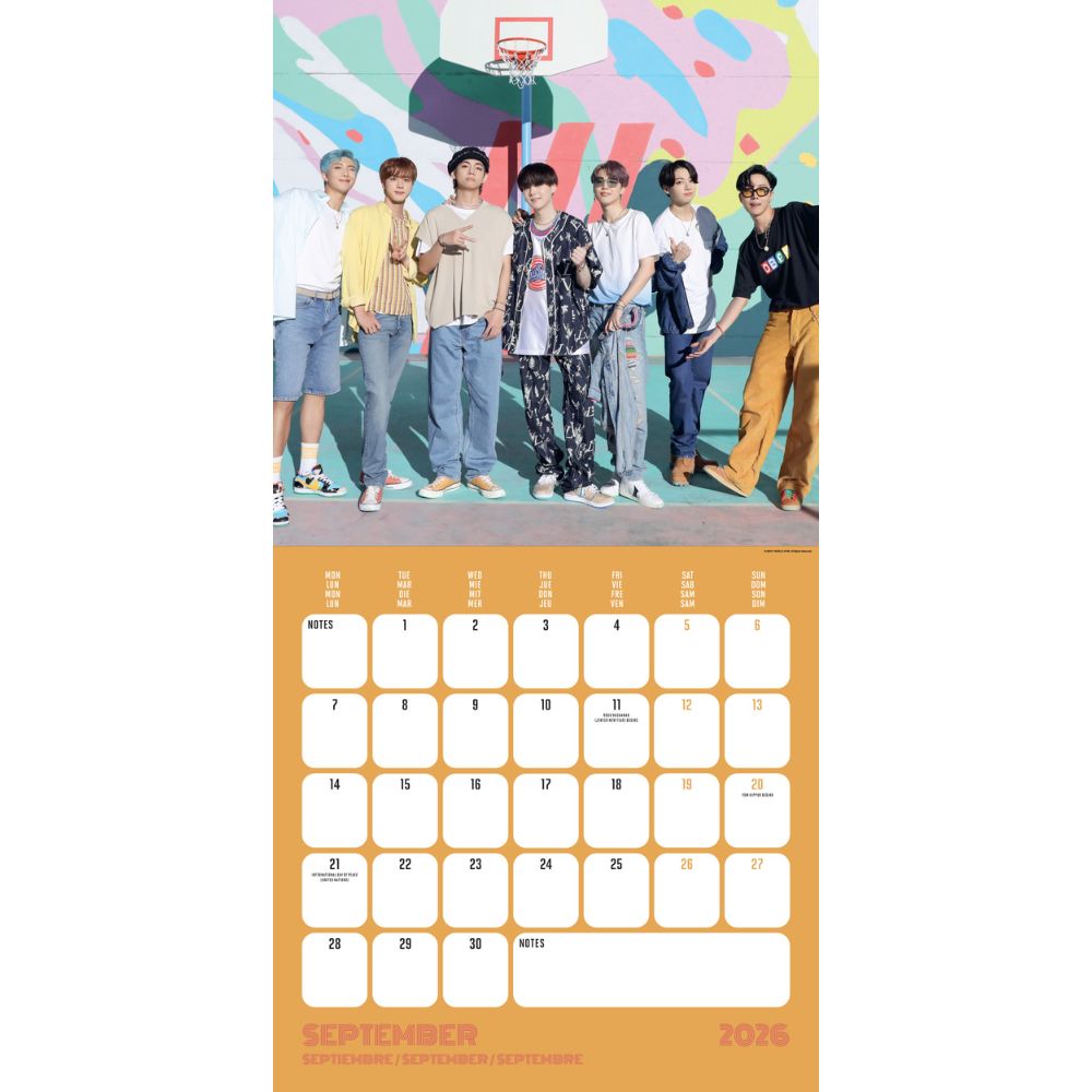 2026 Square Calendar (multi-language) Official Product