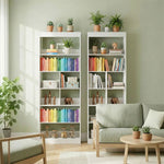 Bookcase, 6-tier Bookshelf With Anti-tipping Design | White