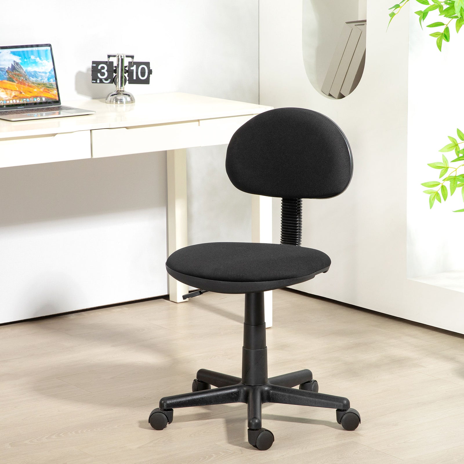 Small Adjustable Desk Chair Black