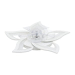 White Petal-shaped Ceiling Fan Light 27.1 Inch Led With 3-color Dimming, Reversible Quiet Motor, 6-speed, 2.4g App Control & Sleep Timer