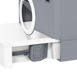 Cat Litter Tray W/ Lid, Hood, Tray, Scoop | Gray