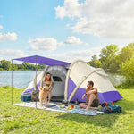 Inflatable Tent 3000mm Waterproof For 4 Person | Purple