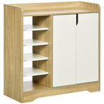 Shoe Cabinet Shoe Storage Organizer With Five Open Shelves