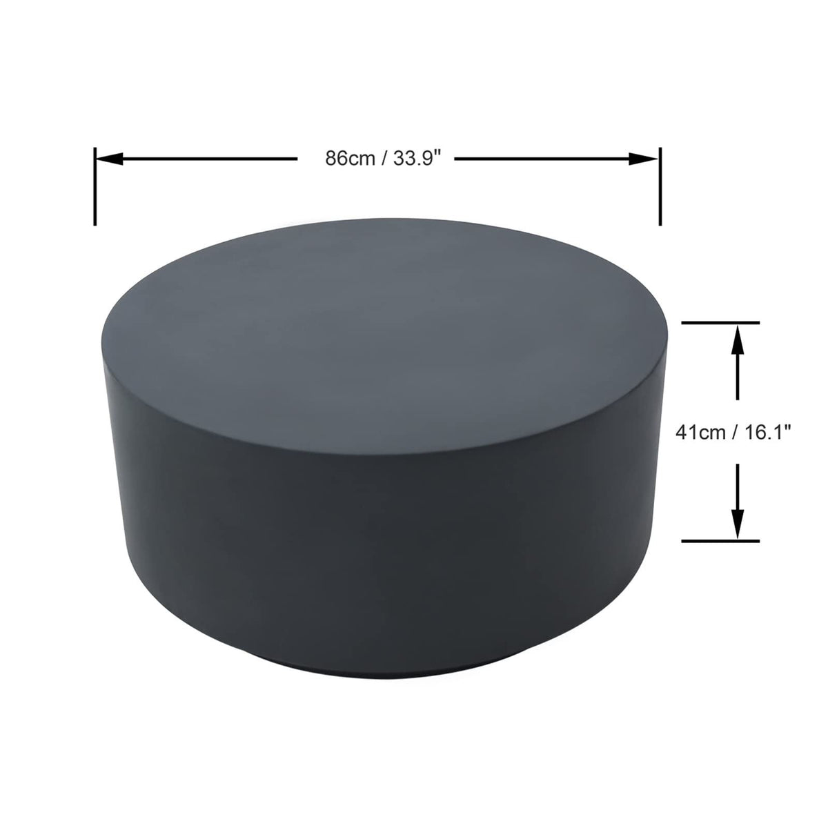 Rome Grc Coffee Table | Slate Black