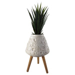 X 40cm Large Lunar White Planter 62cm