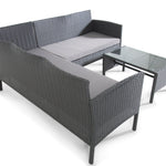 The Lakewood Grey Corner Rattan Set - 5 Seat