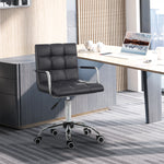 Mid Back Pu Office Chair Swivel | Black