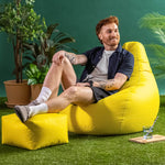Recliner Indoor Outdoor Bean Bag Chair & Pouffe Chair | Yellow