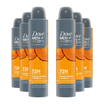 Men+care Advanced Deodorant Spray For 72hrs Sweat Protection 200ml, 6 Pack | Set of 6