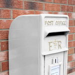Post Box With Stand | White