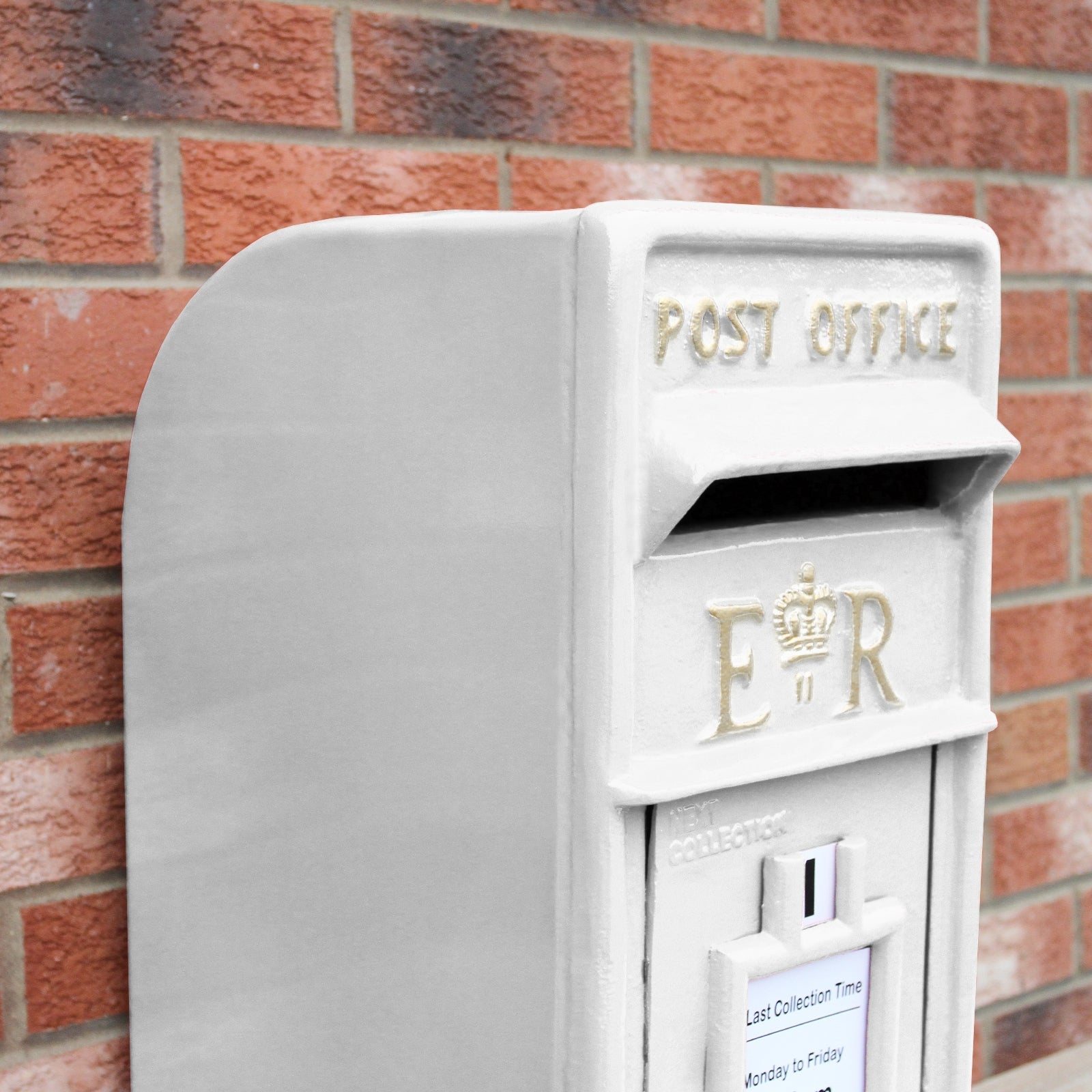 Post Box With Stand | White
