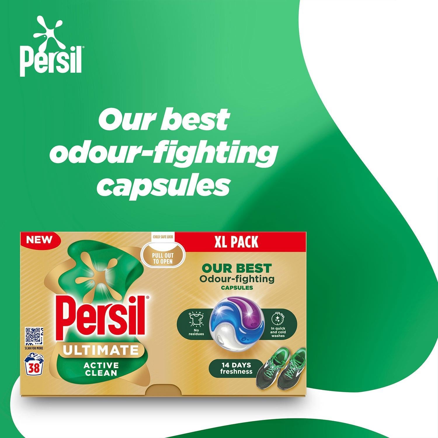 Xl Ultimate Washing Capsules Active Clean Stain Removal 38 Washes | Set of 2