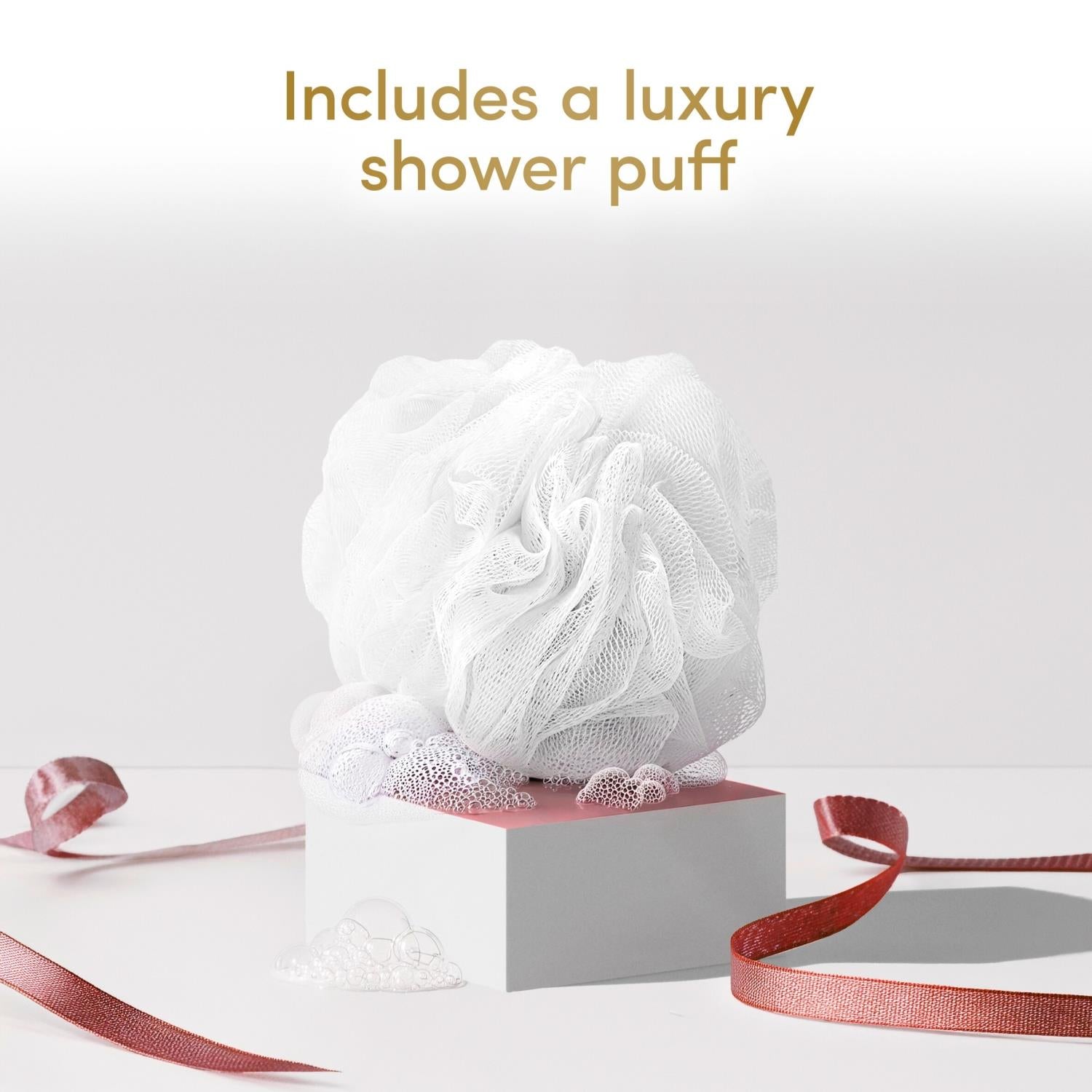 Unwrap And Uplift Body Wash Collection For Her With Luxury Puff | Set of 2