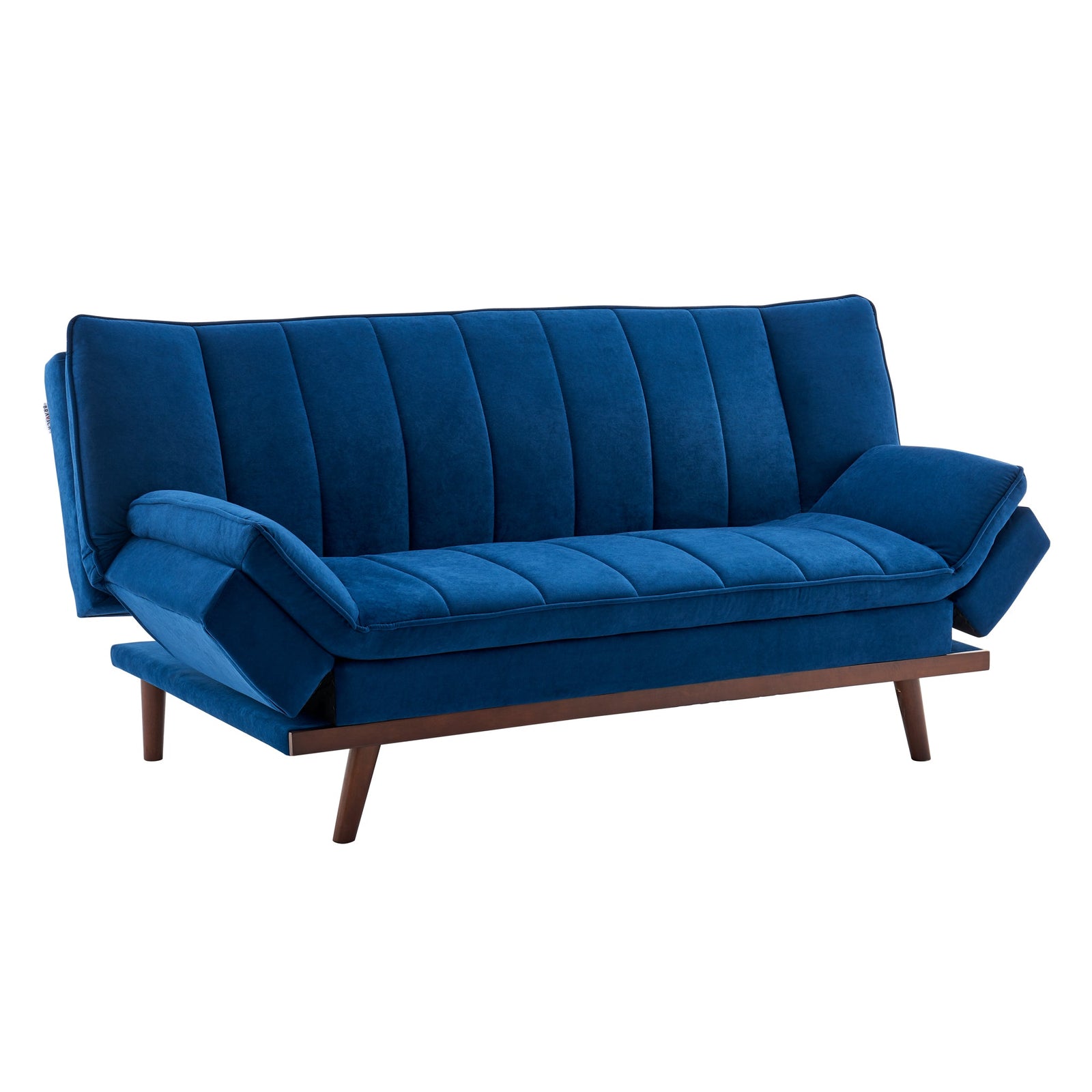 Scandinavian Click Clack Sofa Bed - Double | Navy Blue
