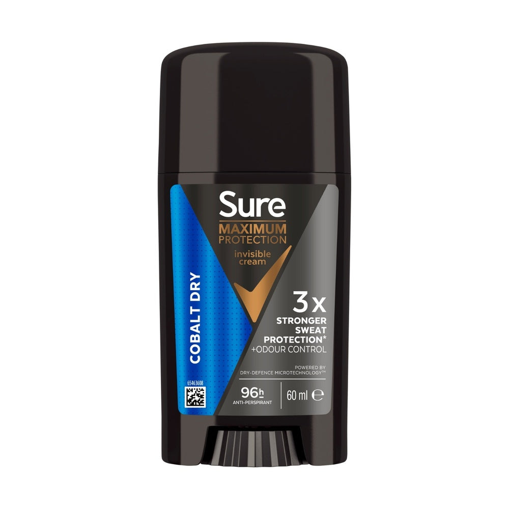 Sure Men Maximum Protection Anti-perspirant Cream, Cobalt Dry, 60ml