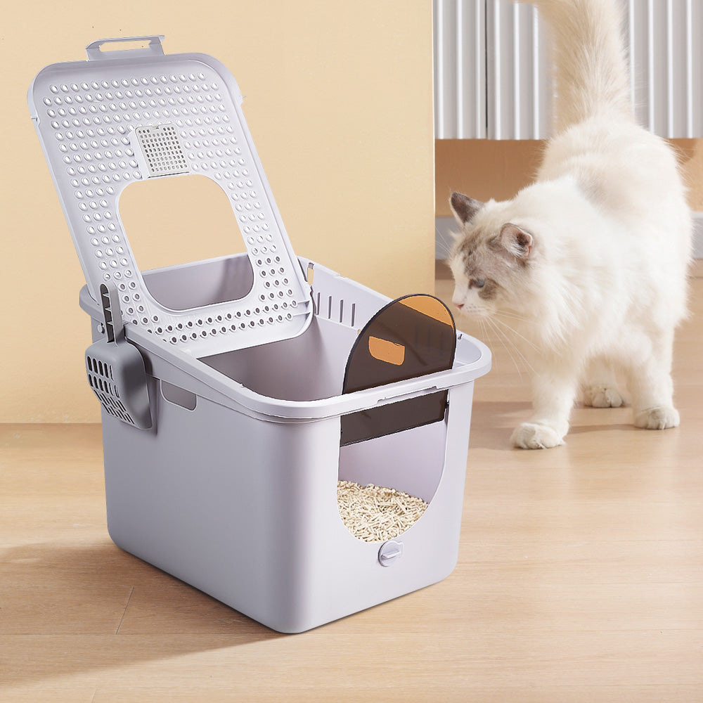 Extra Large Top-entry Fully Enclosed Cat Litter Box