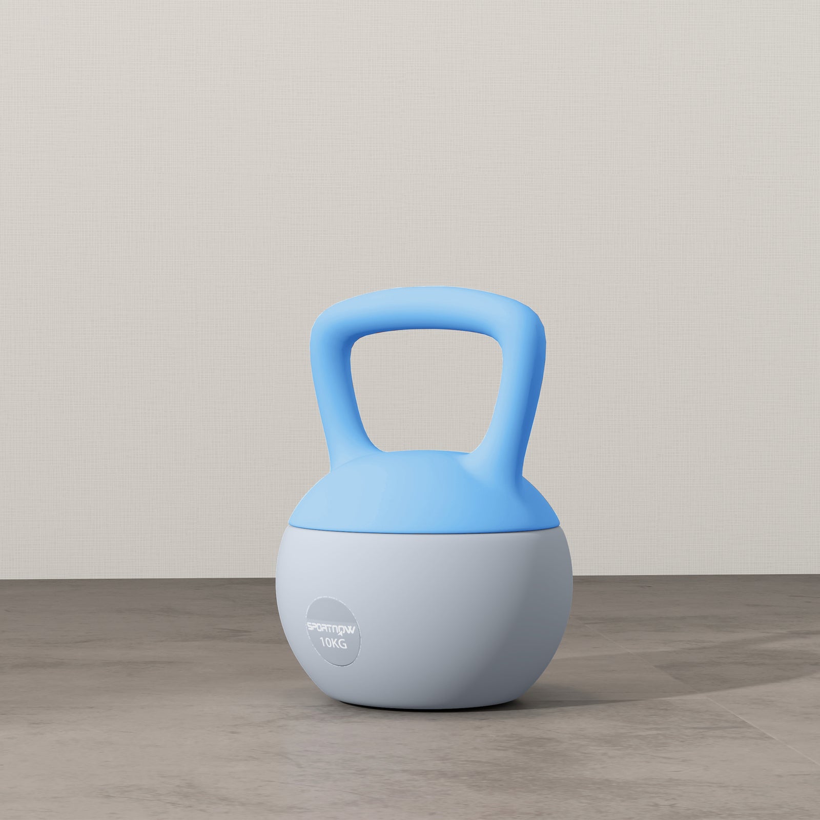 Kettlebell W/ Soft Body, Non-slip Handle | 10kg | Light Blue