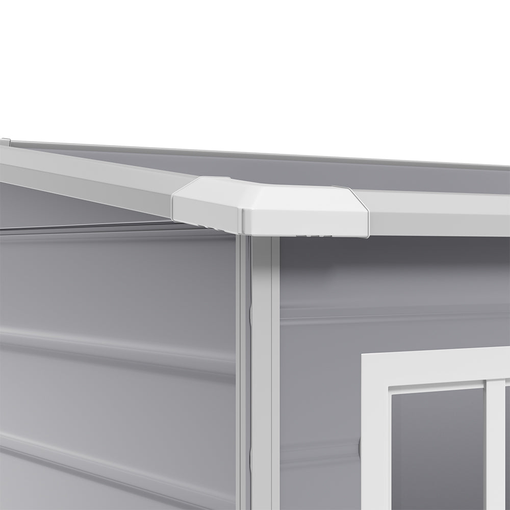 5x4ft Durable Outdoor Plastic Storage Shed With Floor – Weatherproof Garden & Patio Organizer For Tools & Equipment