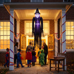 Breeins 182cm Blow-up Halloween Scary Witch Inflatable Decoration With Built-in Led Lights