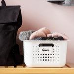 Lightweight & Durable Basket Recycled 15 Storage Box 10l, White