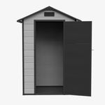 Breeins 5x3ft Plastic Garden Storage Shed With Lockable Door