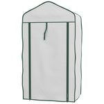 3-tier Mini Greenhouse W/ Pe Cover | White