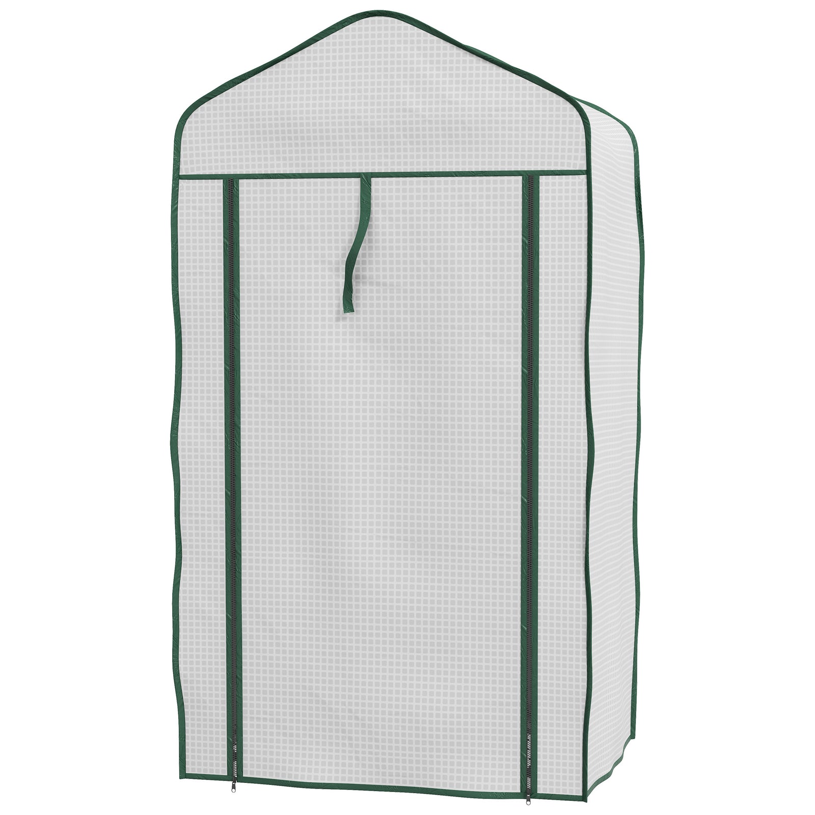 3-tier Mini Greenhouse W/ Pe Cover | White