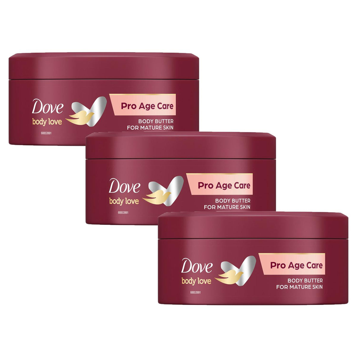 Body Love Pro Age Body Butter Nourishing Moisturiser, 3 X 250ml | Set of 3