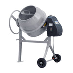 120l 450w Electric Cement Mixer,steel Concrete Mixer With 2 Wheels, 33–34rpm | Grey