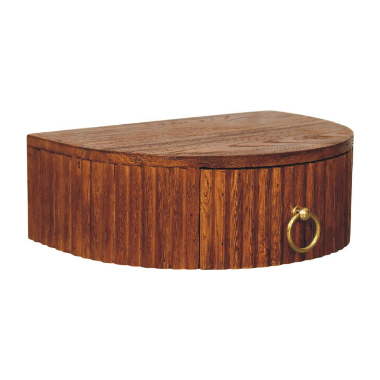Artisan Furniture Solid Wood Ring Pull Wall Nightstand