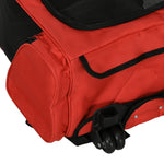 Pet Travel Backpack Bag Cat Puppy Dog Carrier W/ Trolley And Telescopic | Red
