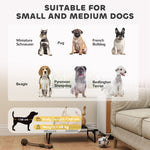 Pawhut Raised Dog Bed With Breathable Mesh For S & M Dogs, Light Grey
