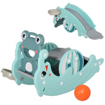 3-in-1 Baby Rocking Horse Portable Slide Basketball Hoop, Age 1.5-3